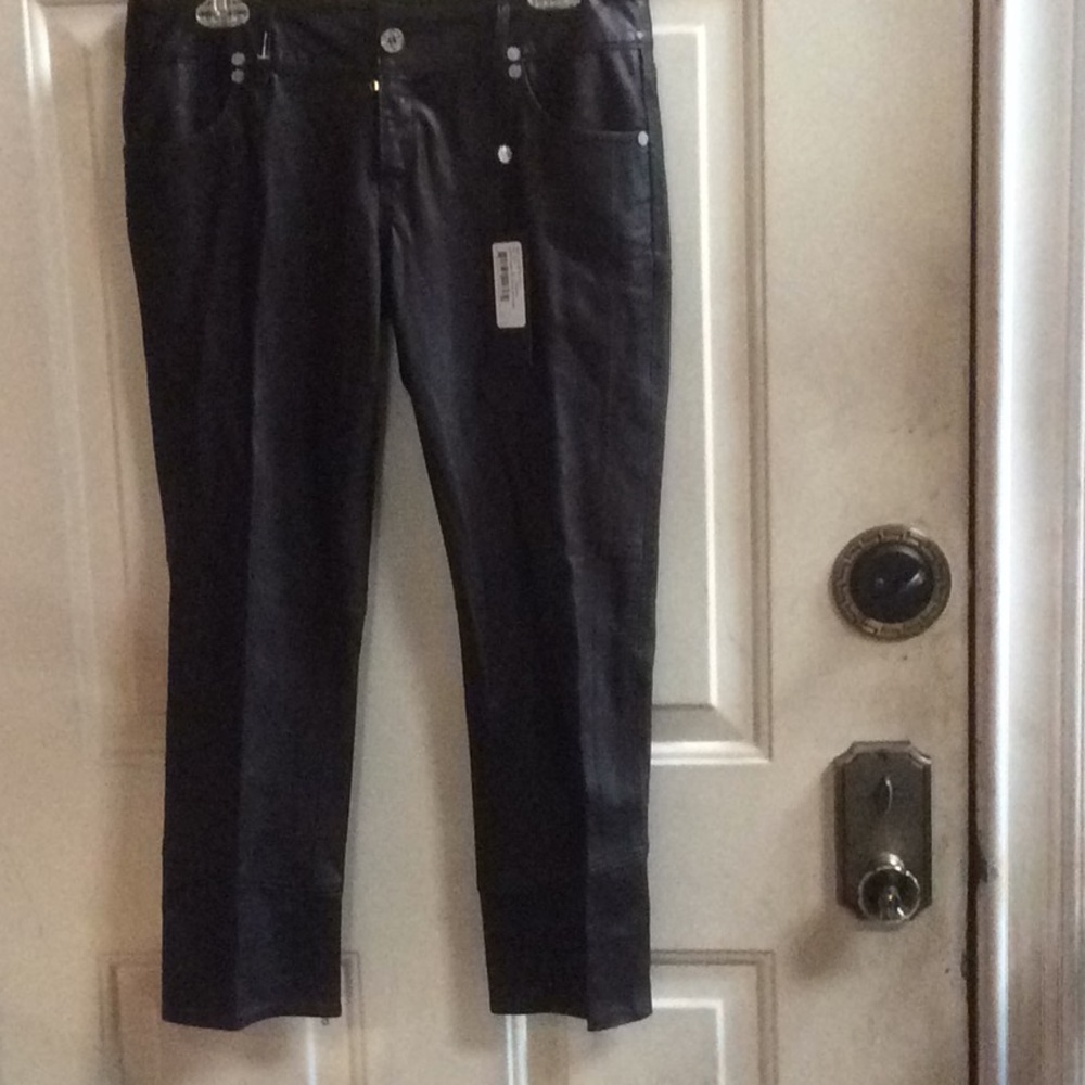 💕new Christian Weber brown leather pants Sz 40